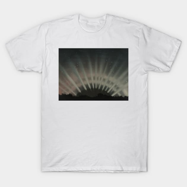 Aurora Borealis by Etienne Leopold Trouvelot T-Shirt by Classic Art Stall